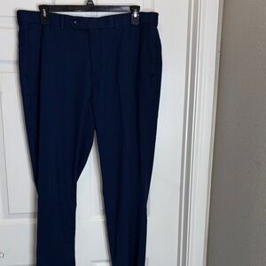 Roundtree & Yorke Classic Dark Blue Dress Pants